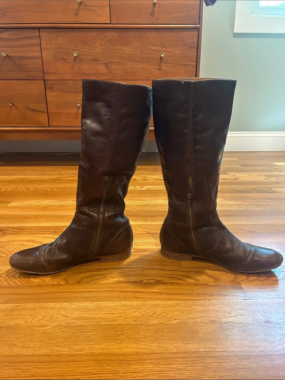 Frye Women's Tall Brown Leather Boots
